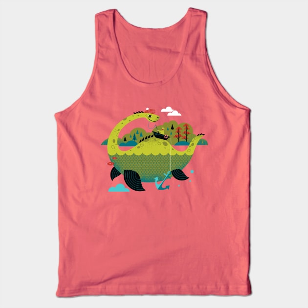 Nessie Tank Top by Lucie Rice Illustration and Design, LLC
